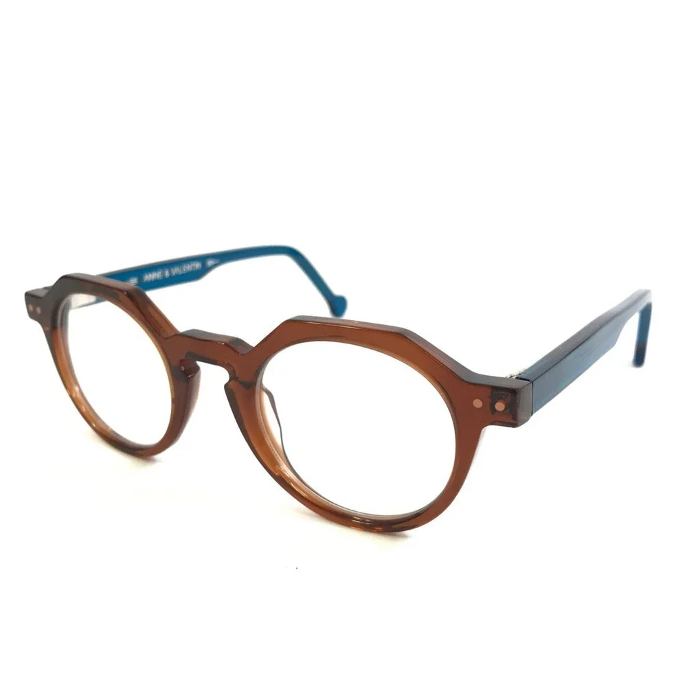 Anne & Valentin Petite Eyeglasses Frame MARVEL 1546 Clear Brown Blue 40-22-135